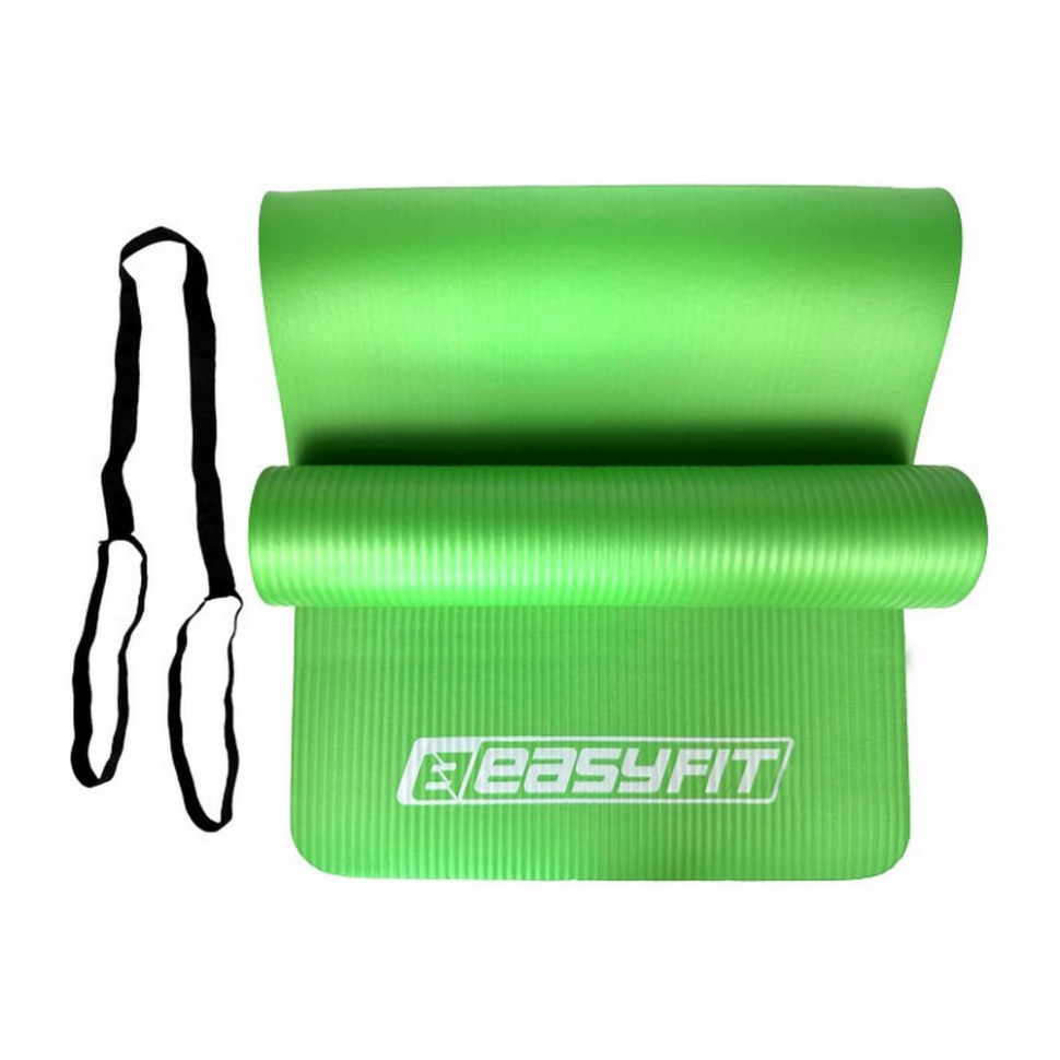 Килимок для фітнесу та йоги NBR EasyFit EF-1919-GN 10 мм, Зелений