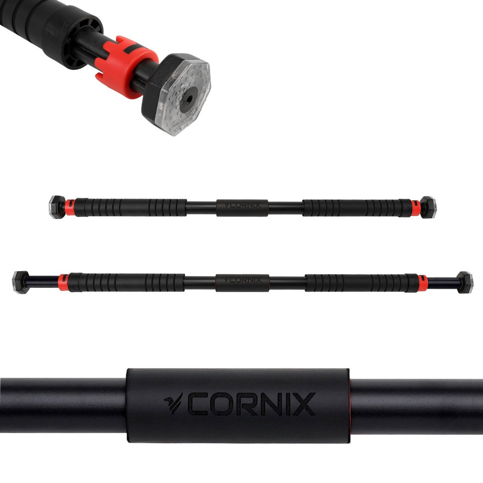 Турник раздвижной Cornix XR-0282 Black/Red, размер 100 х 150 см