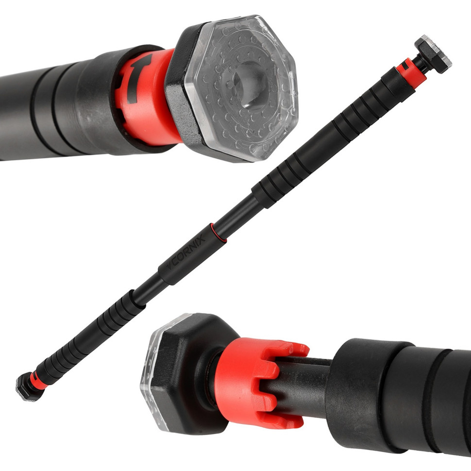 Турник раздвижной Cornix XR-0282 Black/Red, размер 100 х 150 см