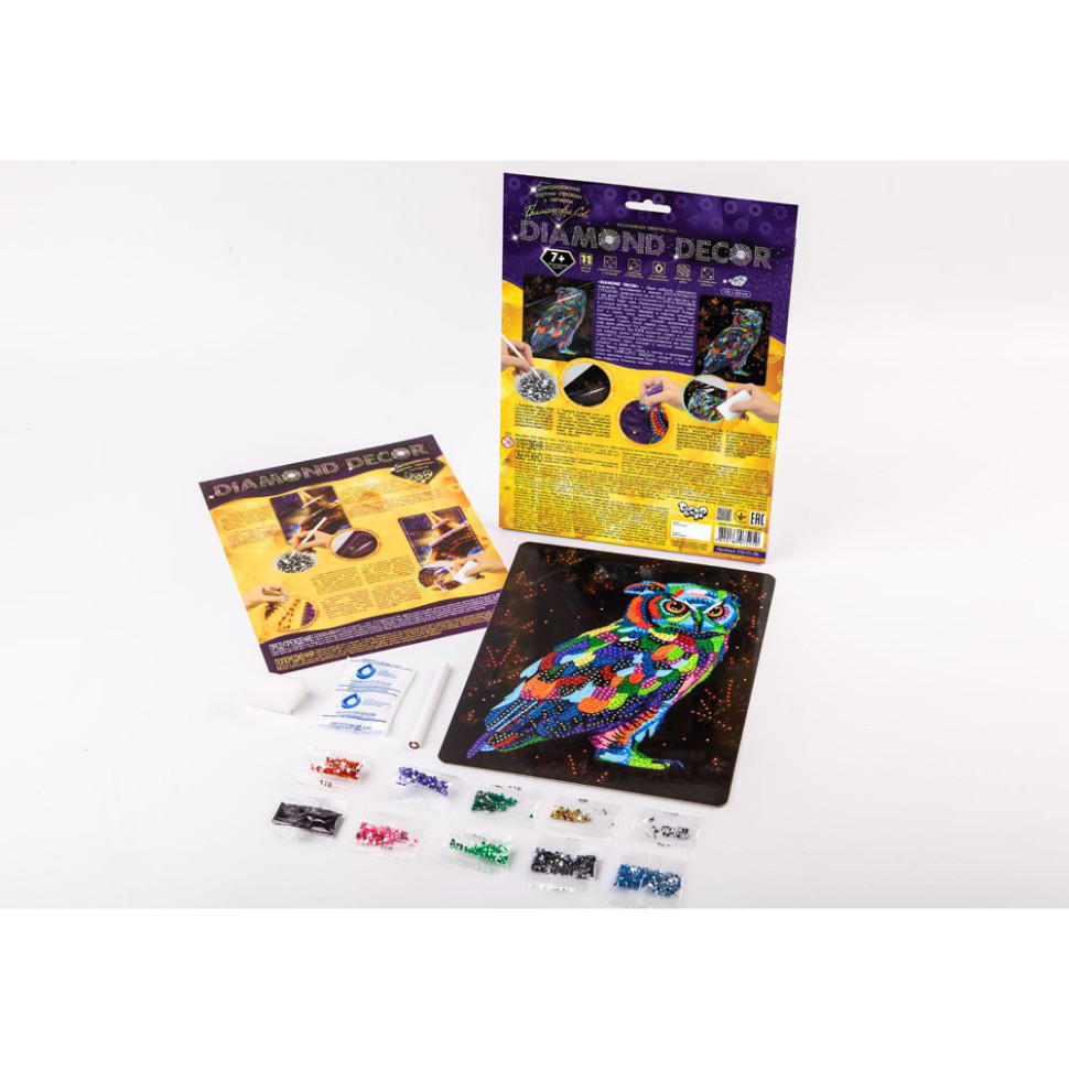 Набор креативного творчества Бриллиантовая сова Danko Toys DD-01-09 