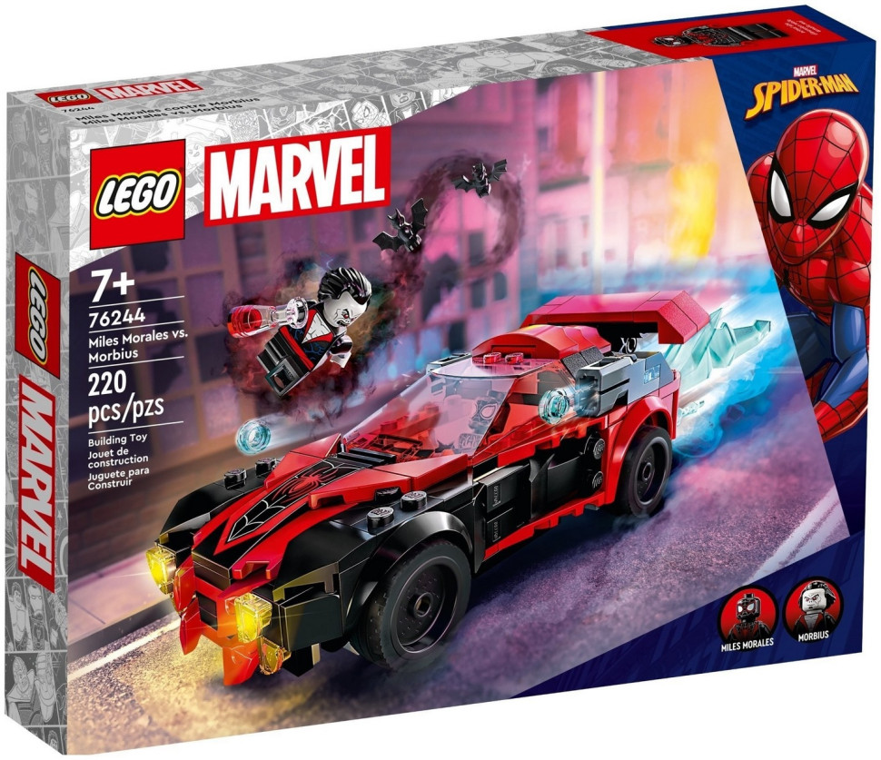 Конструктор LEGO Super Heroes Майлз Моралес против Морбиуса 76244