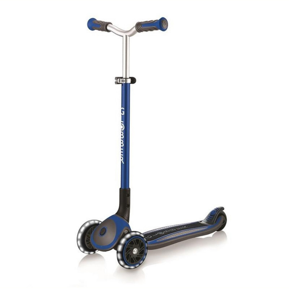 Самокат детский MASTER LIGHTS GLOBBER 662-100-2 синий, колеса с подсветкой