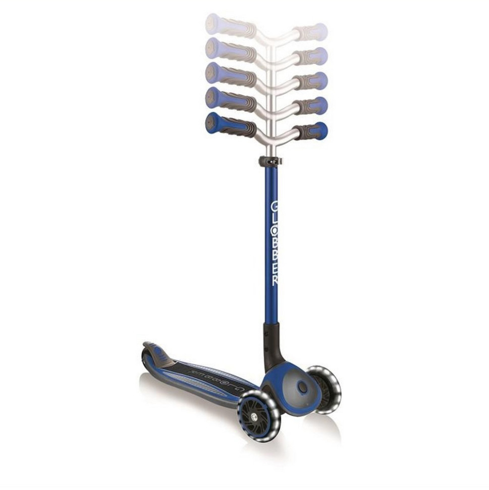 Самокат детский MASTER LIGHTS GLOBBER 662-100-2 синий, колеса с подсветкой