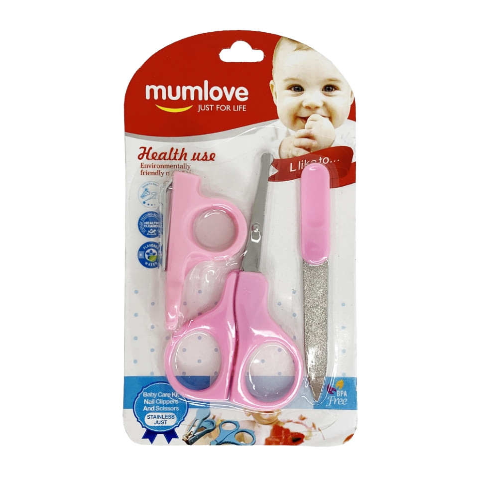 Маникюрный набор для новорожденных Mega Zayka MGZ-0703(Pink) в блистере