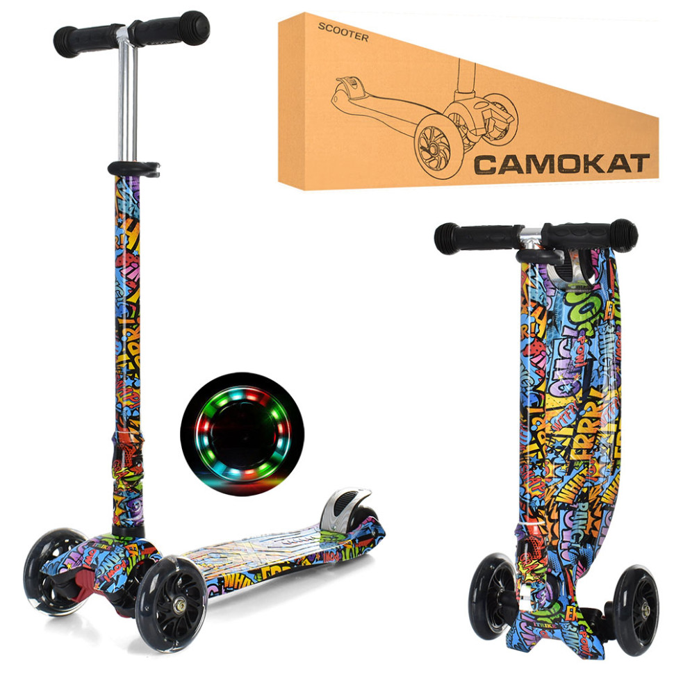 Самокат дитячий MAXI iTrike JR3-055-WP9 складний