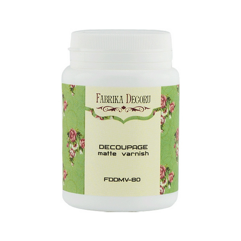 Лак-фініш для декупажу Fabrika Decoru FDDMV-80, 80 мл, матовий