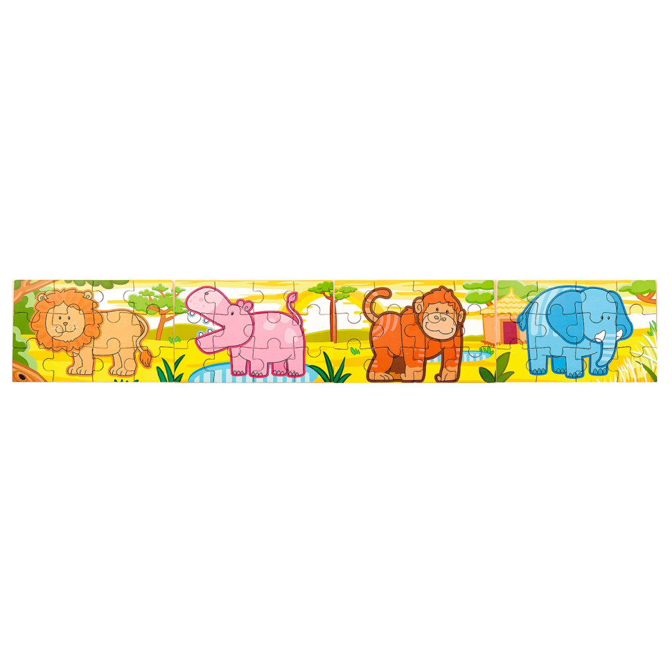 Набор деревянных пазлов Джунгли Viga Toys 50068, 48 элементов