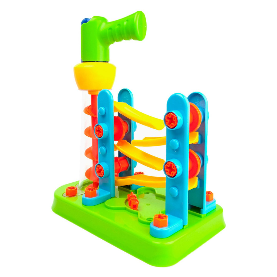 Дитячий Конструктор Гірка-зигзаг Edu-Toys JS021 з інструментами
