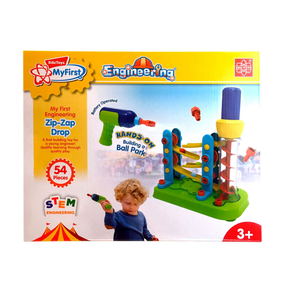 Дитячий Конструктор Гірка-зигзаг Edu-Toys JS021 з інструментами