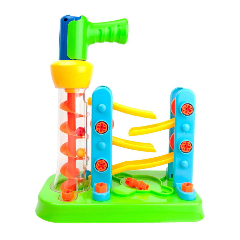 Дитячий Конструктор Гірка-зигзаг Edu-Toys JS021 з інструментами