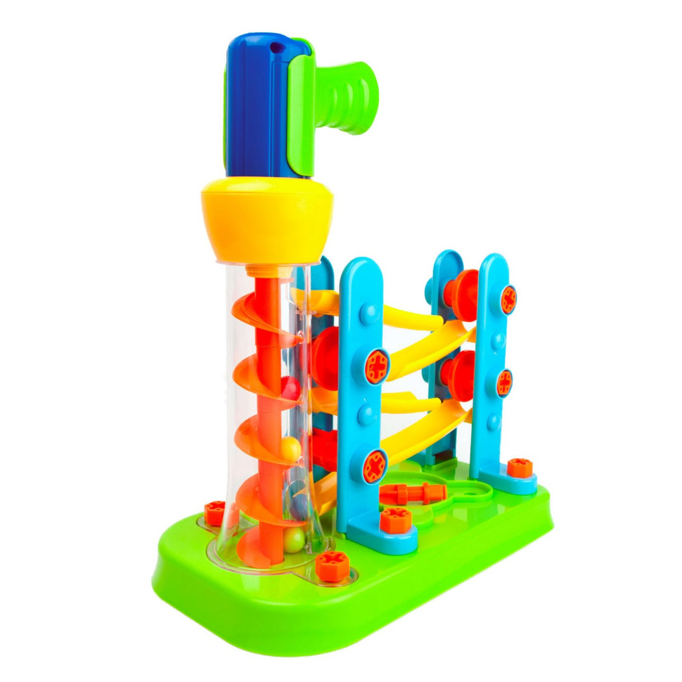 Дитячий Конструктор Гірка-зигзаг Edu-Toys JS021 з інструментами