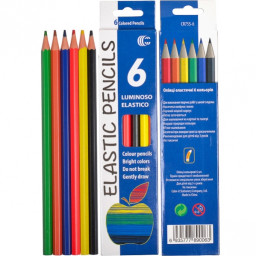 Карандаши 6 цветов CR755-6 Luminoso elastico "С"