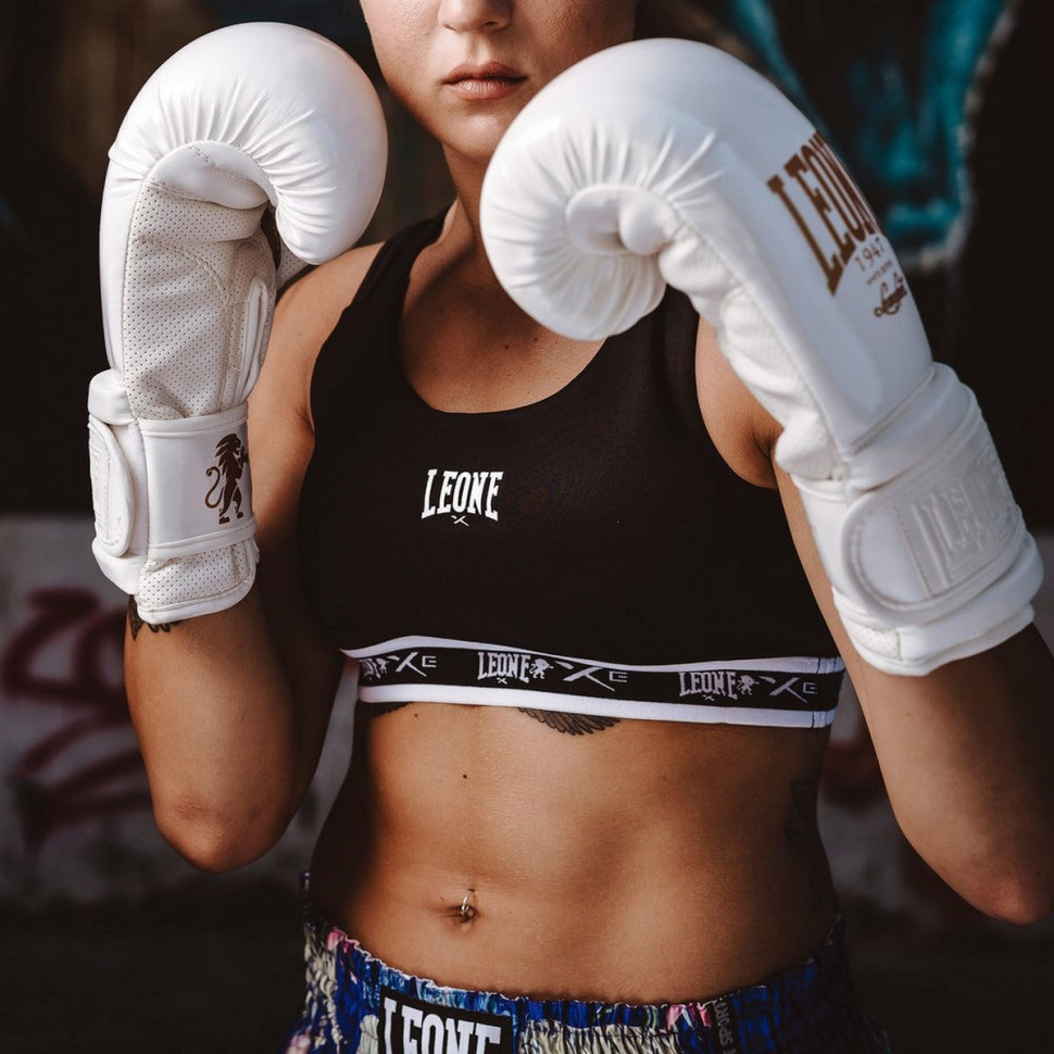 Боксерські рукавиці GN059W Leone GN059W_White_12oz 12 унцій (капа в комплекті)