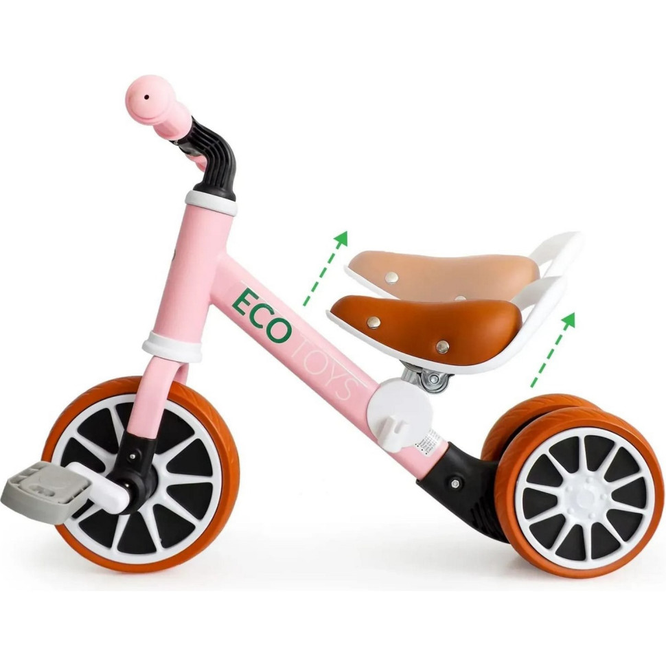 Детский беговел-велосипед 2 в 1 ENERGY Ecotoys LC-V1307 PINK