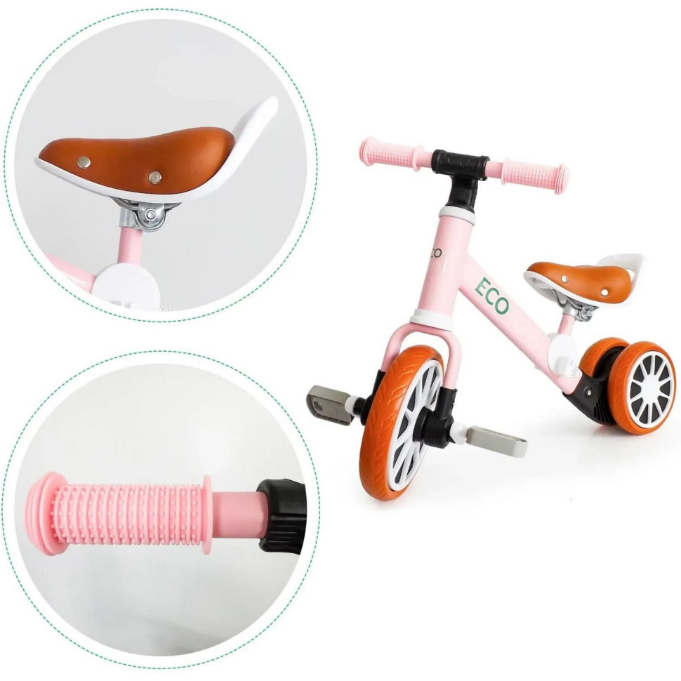 Детский беговел-велосипед 2 в 1 ENERGY Ecotoys LC-V1307 PINK