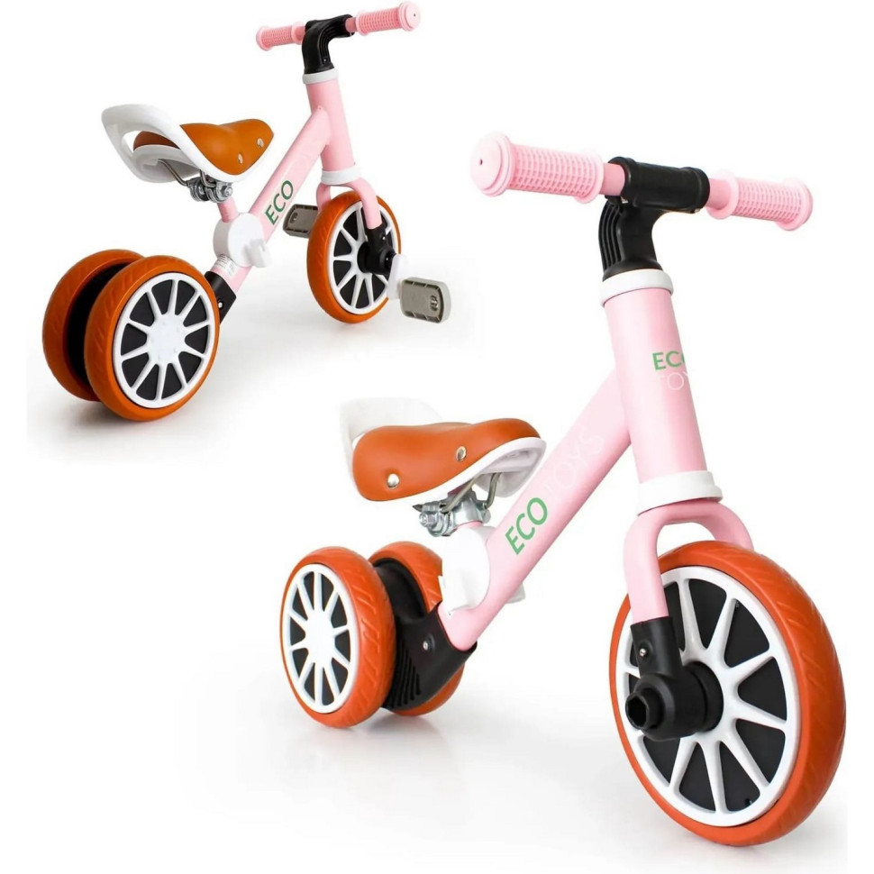 Детский беговел-велосипед 2 в 1 ENERGY Ecotoys LC-V1307 PINK