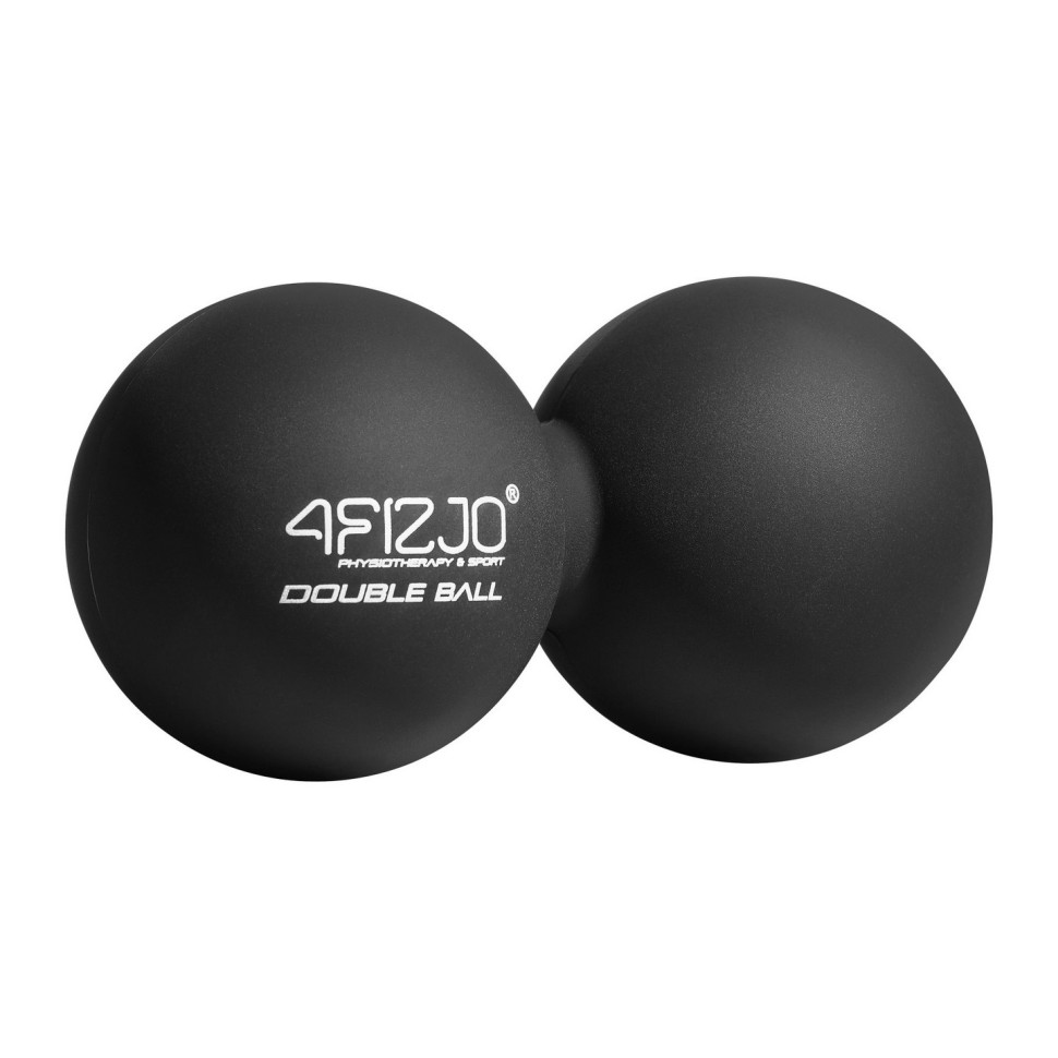 Массажный мяч двойной Lacrosse Double Ball 4FIZJO 4FJ1226, 6.5 x 13.5 см, Black