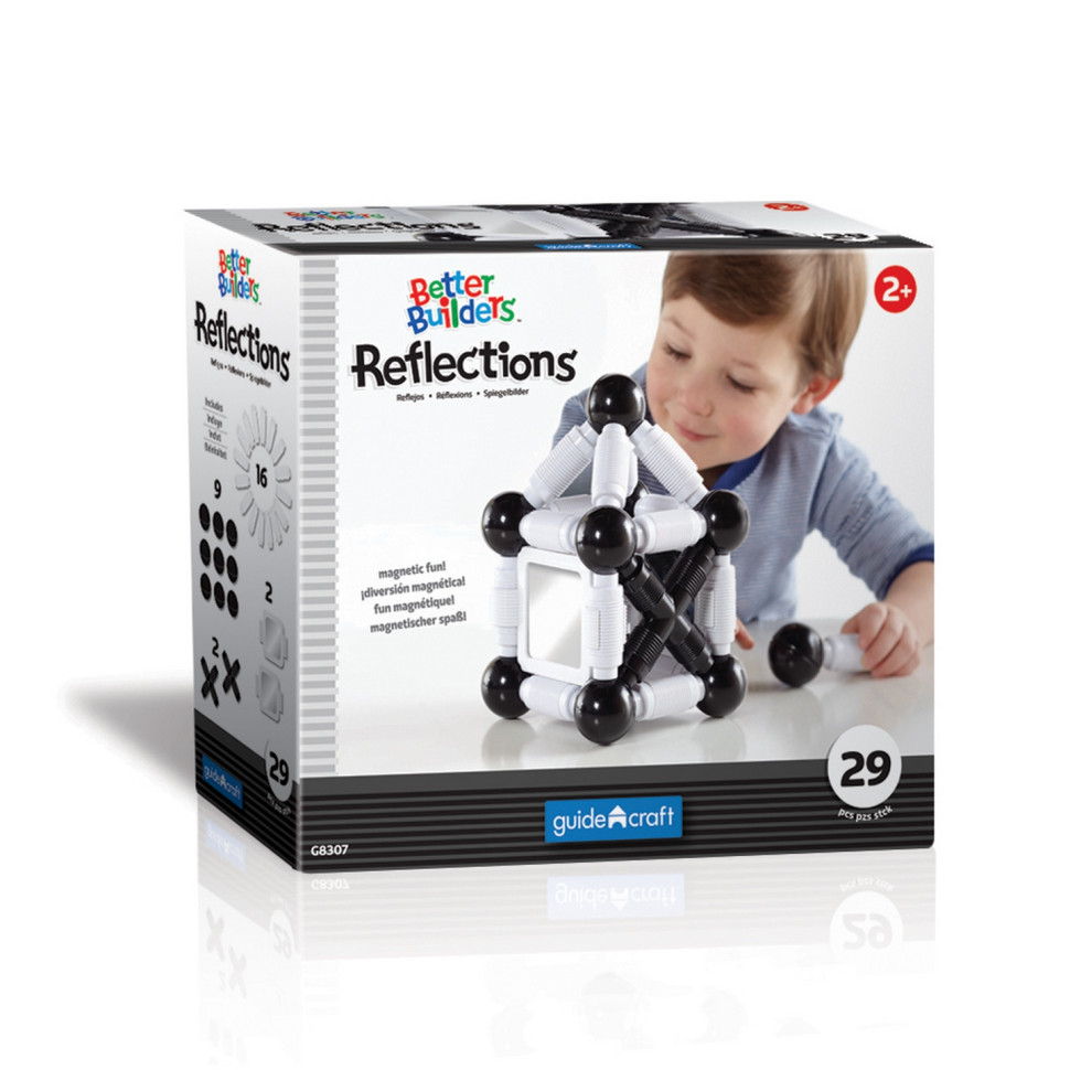 Магнітний конструктор Better Builders Reflections Guidecraft G8307, 29 деталей