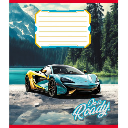 Тетрадь ученическая "В дорогу" Leader 012-520163L-2 в линию, 12 листов 