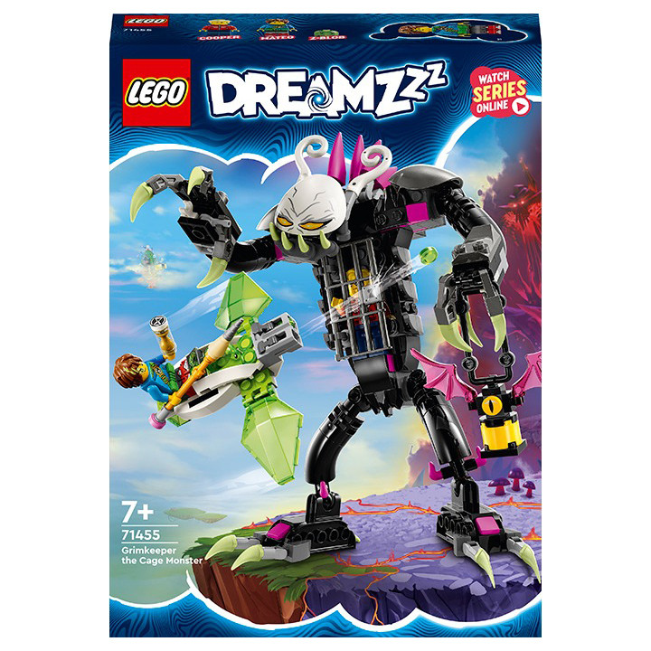Конструктор Lego DREAMZzz Гримкипер – монстр с клеткой 71455, 274 детали