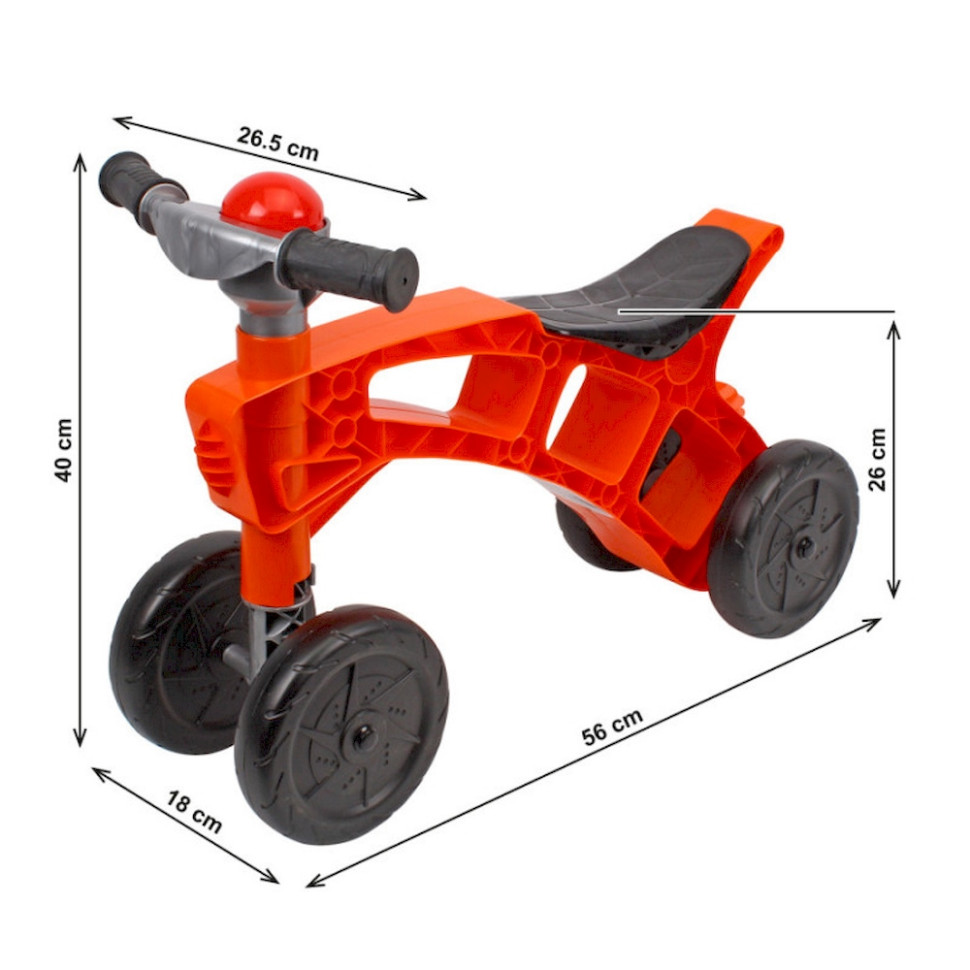 Дитяча каталка-ролоцикл ТехноК 1676TXK пластик, червоний