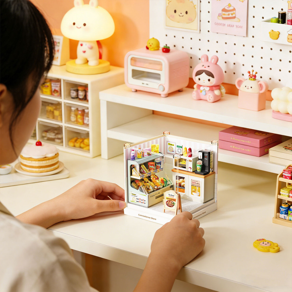 Конструктор-румбокс Цілодобовий магазин Mini House 8033-MH серії 