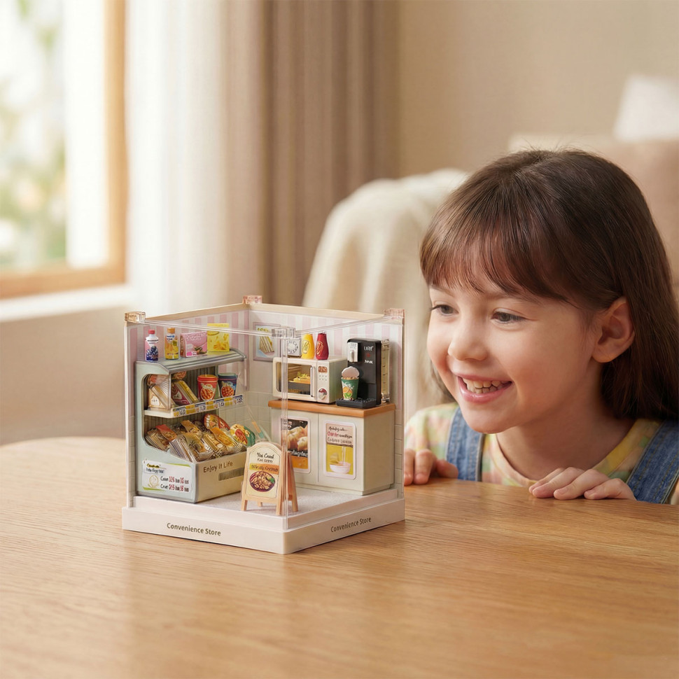 Конструктор-румбокс Цілодобовий магазин Mini House 8033-MH серії 