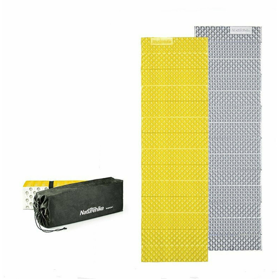 Коврик складной IXPE Thickened NH20FCD07 Naturehike 6927595748084, алюминиевая пленка, 25 мм, желтый