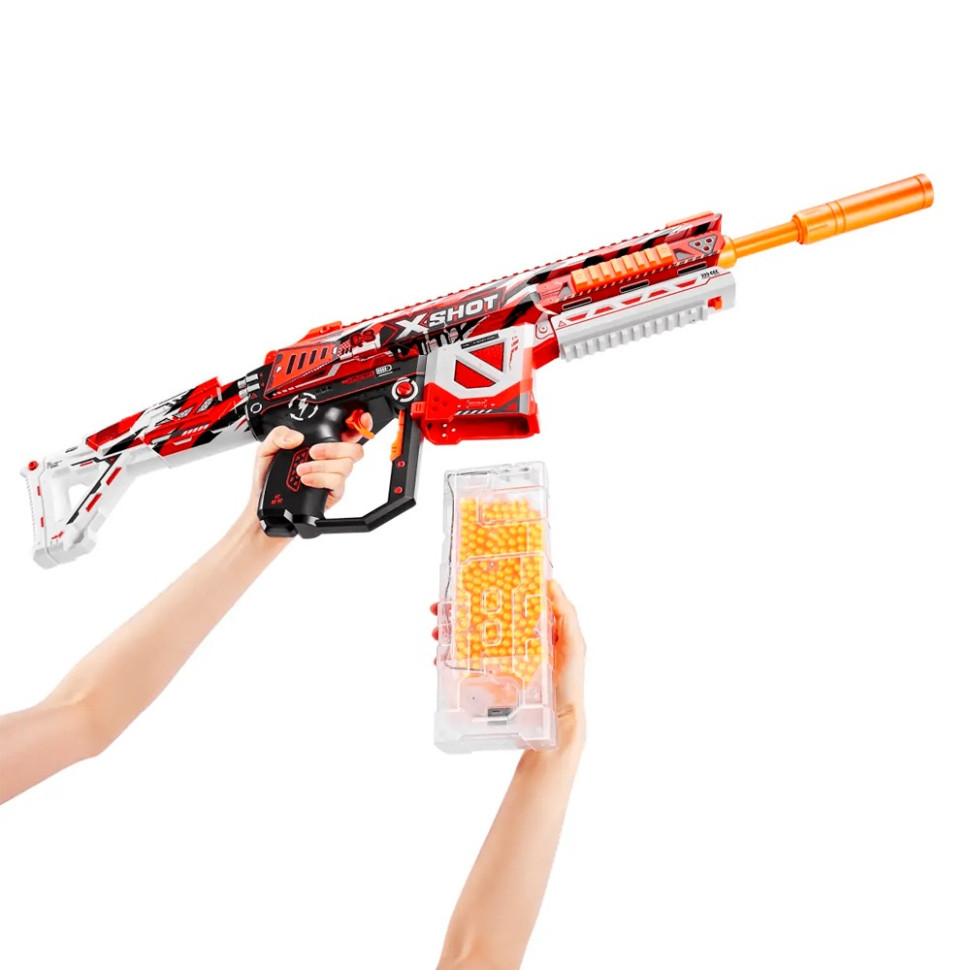 Быстрострельный бластер Hyper Gel large X-Shot Zuru 36620R 20 000 гелевых шариков
