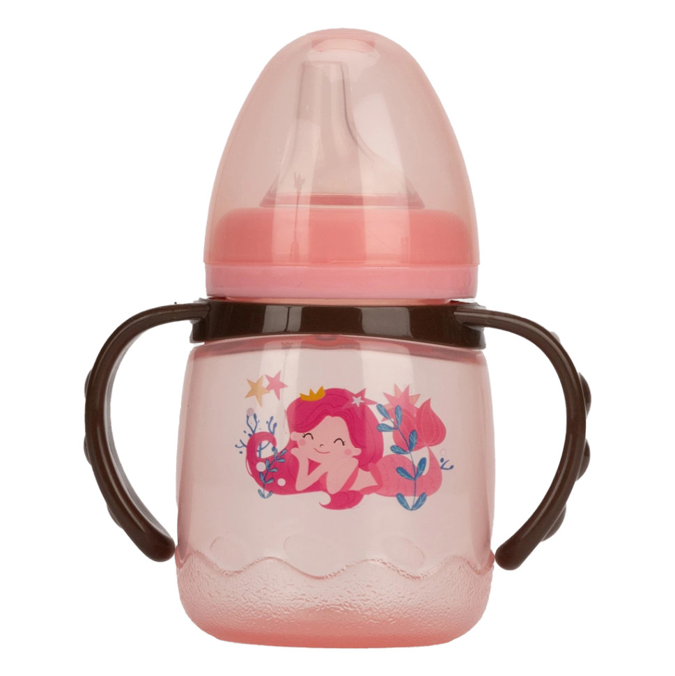 Поїльник з силіконовим носиком Mega Zayka MGZ-0314(Pink) 180 мл