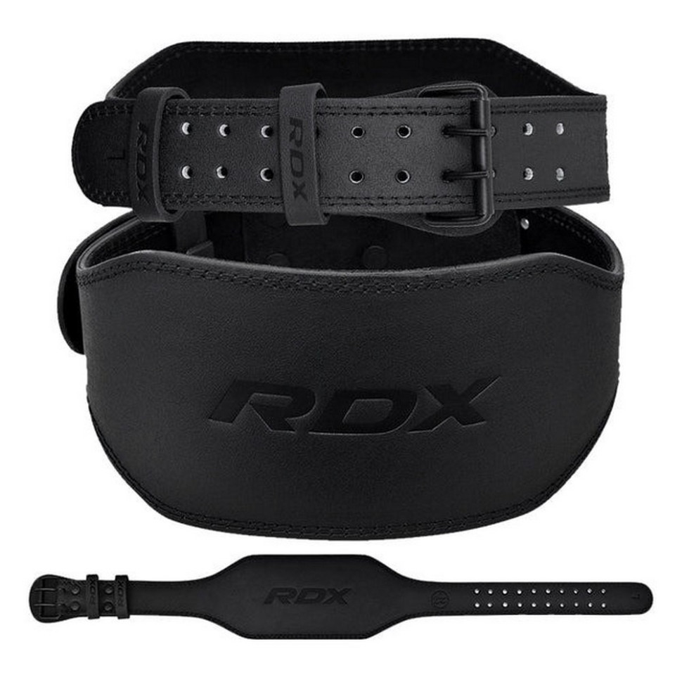Пояс для важкої атлетики 6 RDX Inc Limited WBS-6FB-L, шкіряний, Black, L