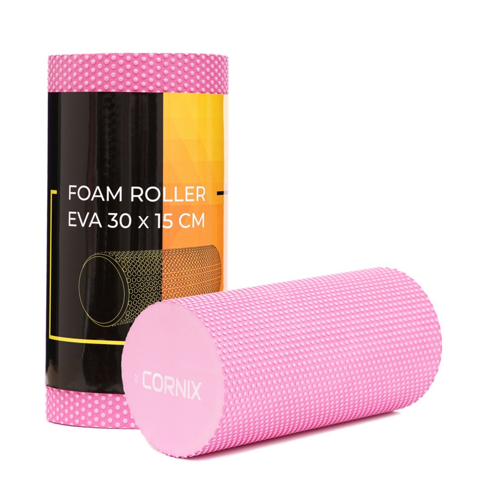 Масажний ролик (валик, ролер) Cornix XR-0298 Pink 30 x 15 см