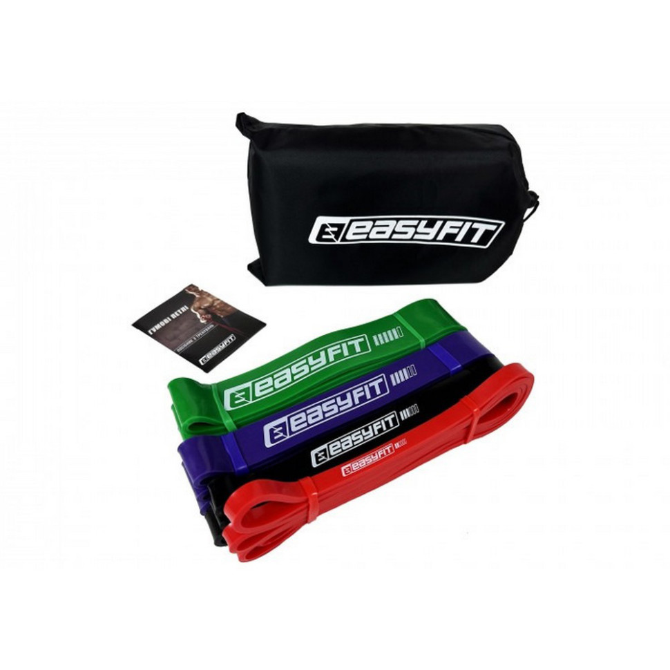 Набор резиновых петлей EasyFit EF-2654, 2-65 кг 4 шт