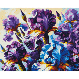 Картина по номерам "Душистые ирисы" ©Oleg Loburak Brushme BS54158, 40х50 см