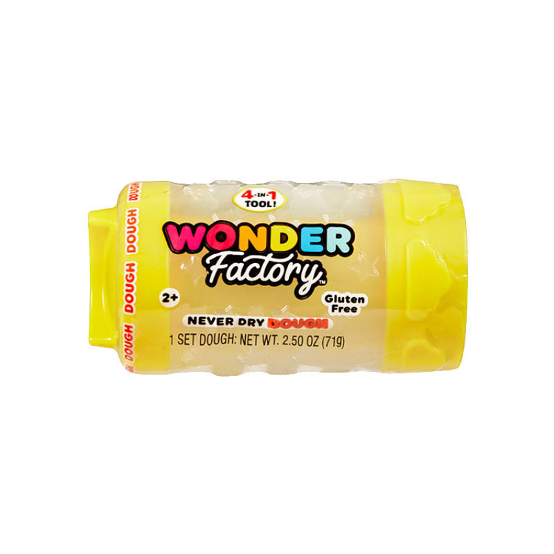 Незастигаюча маса для ліплення в баночці Wonder Factory 595120(Yellow) 5x5x8 см