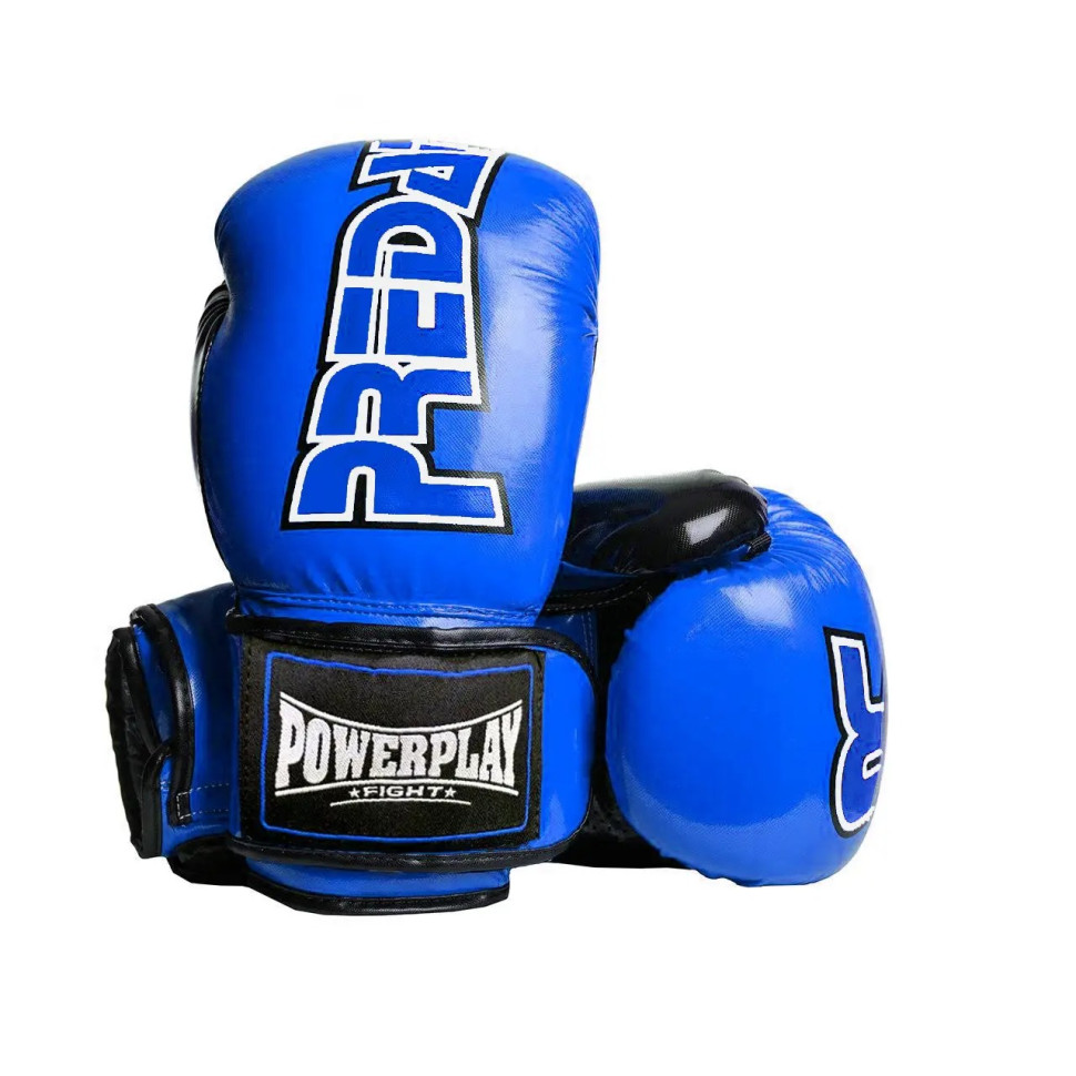 Боксерські рукавиці Predator PowerPlay PP_3017_12oz_Blue, Сині карбон 12 унцій