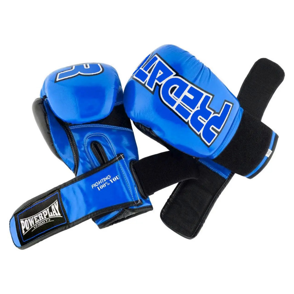 Боксерські рукавиці Predator PowerPlay PP_3017_12oz_Blue, Сині карбон 12 унцій