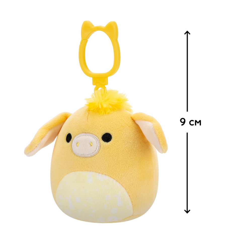 М'яка іграшка на кліпсі Віслючок Гевін Squishmallows SQCP00461, 9 см