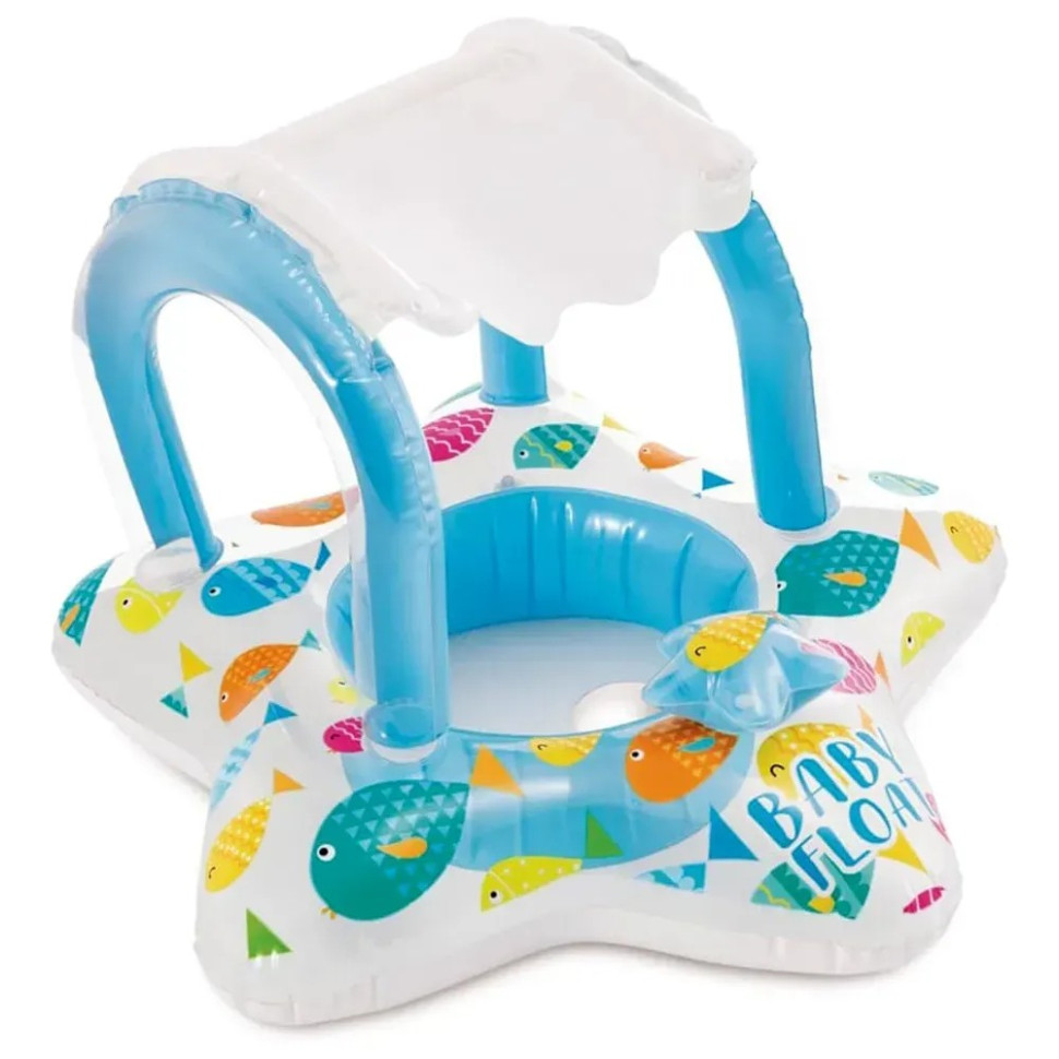 Детский надувной плотик Звездочка Intex 56573(Blue) размер 81 x 79 см