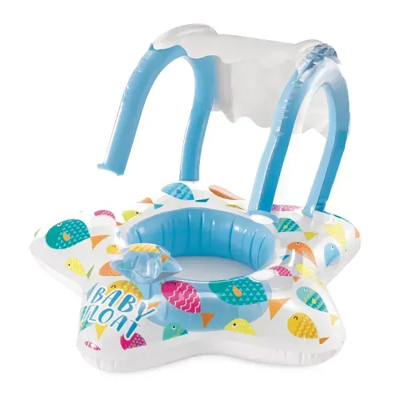Детский надувной плотик Звездочка Intex 56573(Blue) размер 81 x 79 см