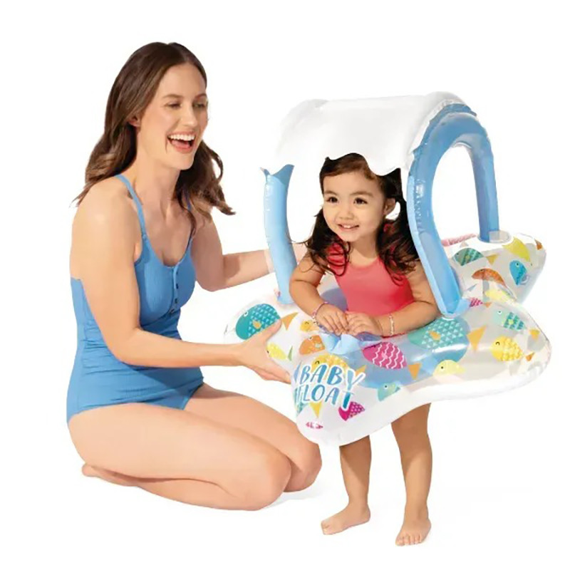 Детский надувной плотик Звездочка Intex 56573(Blue) размер 81 x 79 см