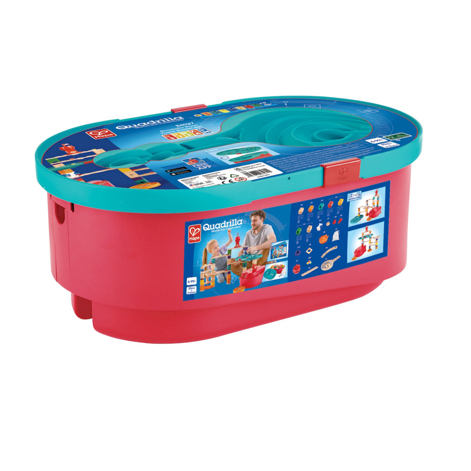 Конструктор-лабиринт Quadrilla в ящике Hape E6027, 58 деталей