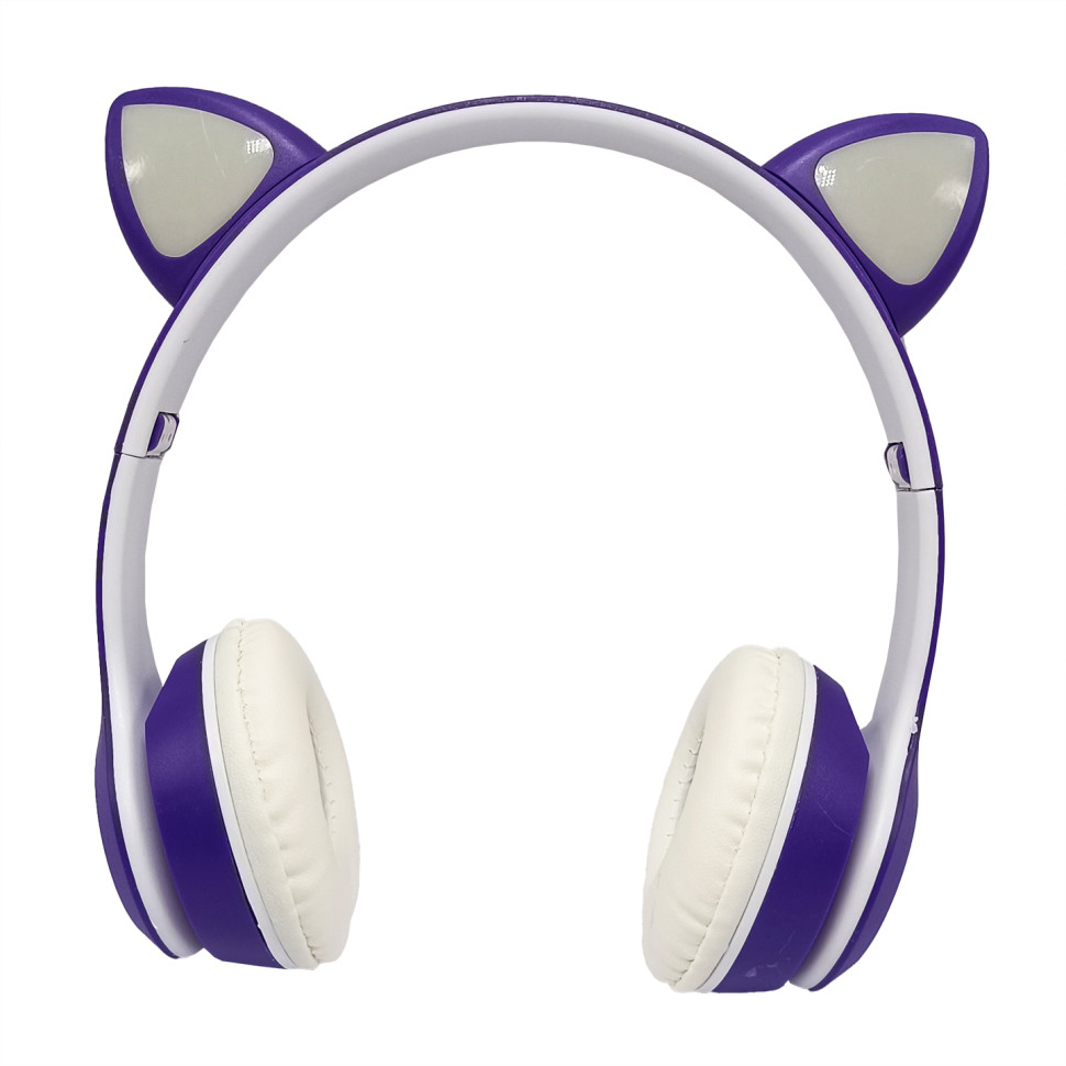 Детские наушники с кошачьими ушками Bambi VIV-23M(Violet)