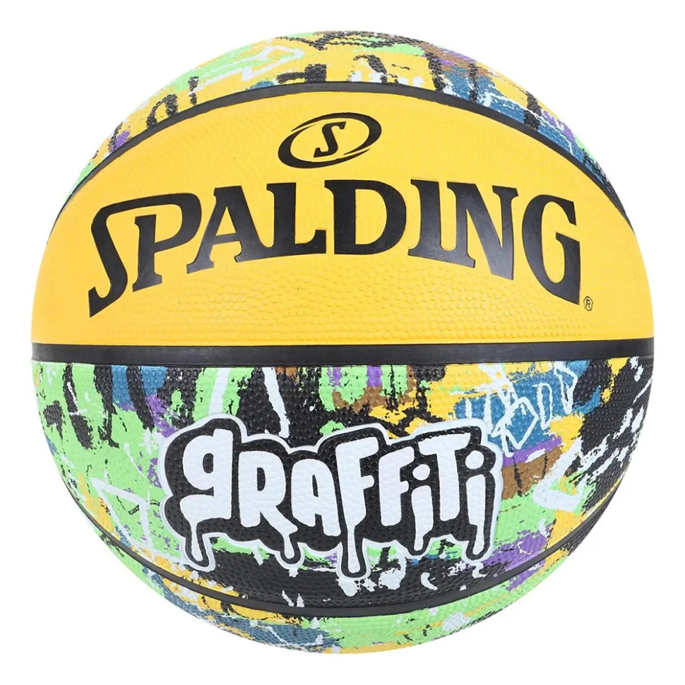 Мяч баскетбольный резиновый Graffiti Ball Spalding 84374Z, №7