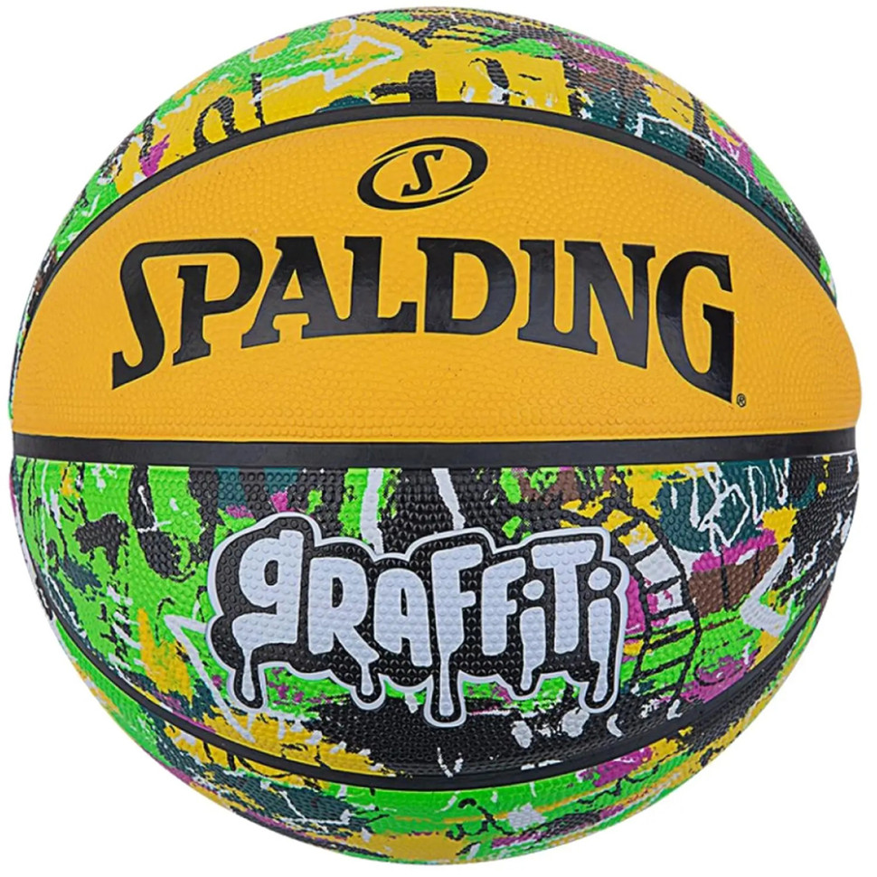 Мяч баскетбольный резиновый Graffiti Ball Spalding 84374Z, №7