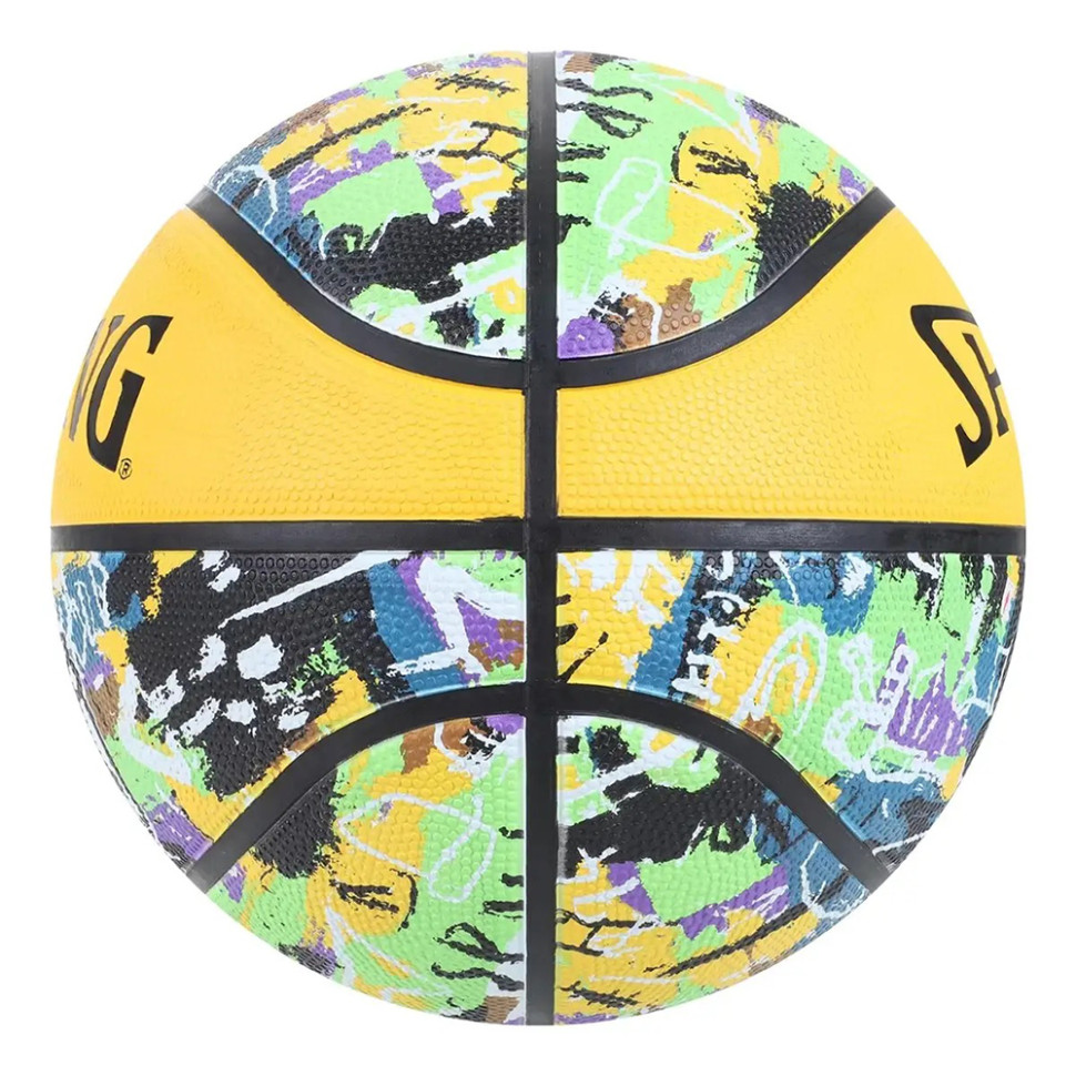Мяч баскетбольный резиновый Graffiti Ball Spalding 84374Z, №7