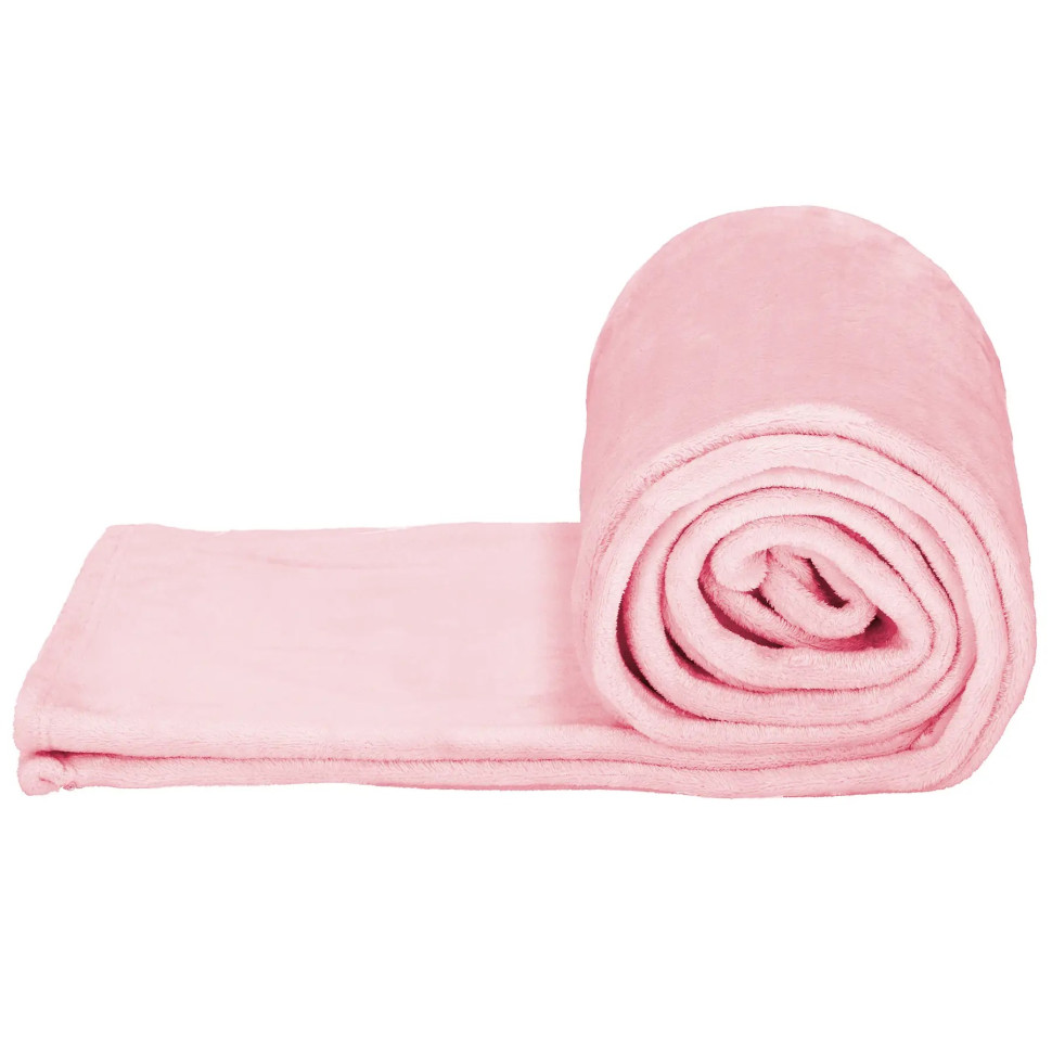 Плед-покрывало Luxurious Blanket Springos HA7210 розовый 200x220 см