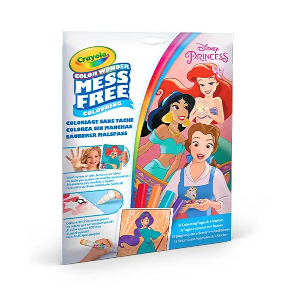 Детская раскраска Color Wonder Disney Princess Crayola 75-2813, 18 страниц