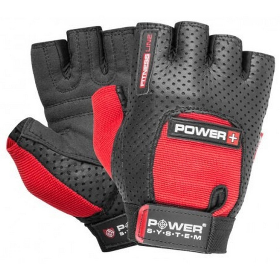Рукавички для фітнесу Power Plus Power System PS-2500_XL_Black-red, XL