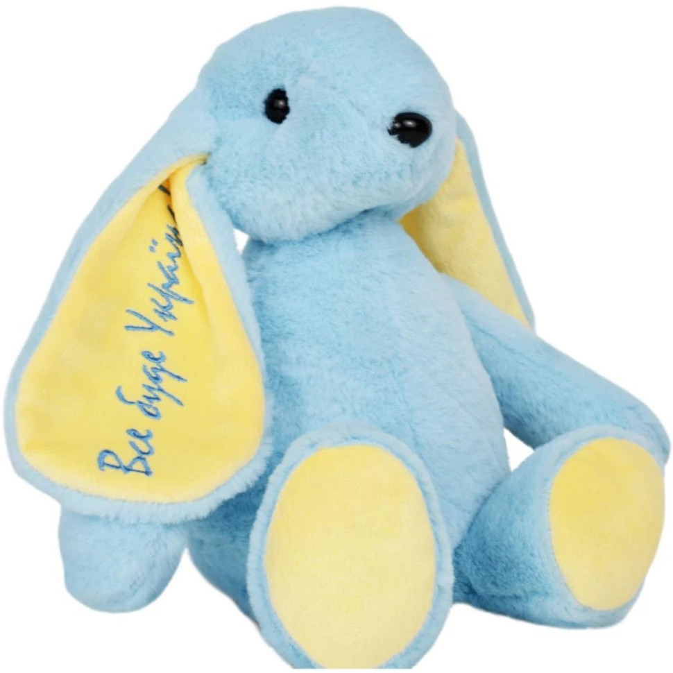 Плюшева іграшка Зайченя Патріот України WP Merchandise FWPBUNNY22DBLUE01, 34 см